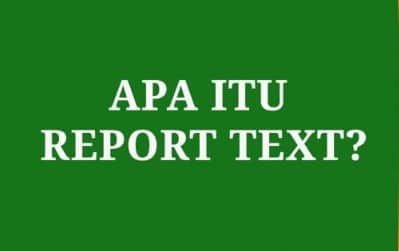 report text example