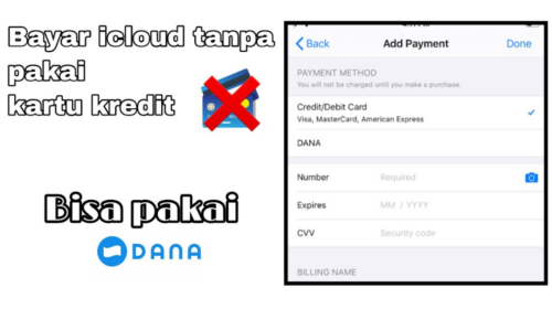 Cara Bayar iCloud Tanpa Kartu Kredit